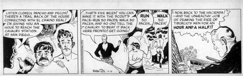 TUFFS WARREN Casey Ruggles Daily 4 29 1950 Casey And Comic Bandits