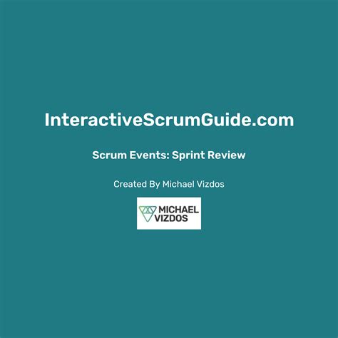 Sprint Review Scrum Event 2020 Scrum Guide Video — Michael Vizdos
