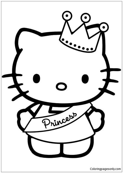 Have fun discovering pictures to print and drawings to color. Hello Kitty Princess 2 Coloring Pages - Cartoons Coloring ...