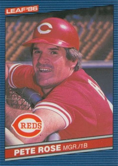 I would say it dropped in value but is still worth some money.i would hold on to it for a couple more years. 1986 Leaf Pete Rose #53 Baseball Card Value Price Guide