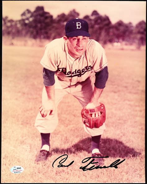 Lot Detail Carl Furillo Autographed Brooklyn Dodgers Bsbl Color 8 X