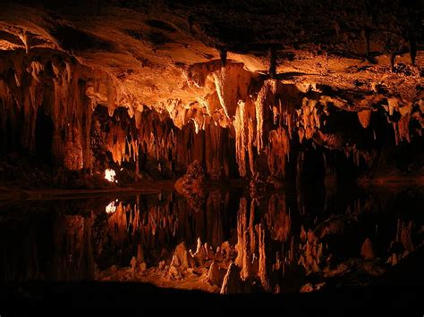 Hd Wallpaper Cave Reflection Stalactites Stalagmites Hd Nature