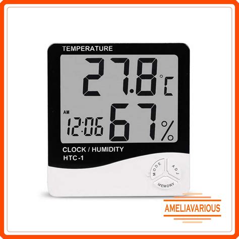 Alat Ukur Pengukur Suhu Udara Ruangan Digital Temperatur Humidity Meter