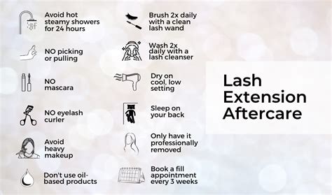 Lash Extension Aftercare Instructions And Aftercare Card — Her Lash Community