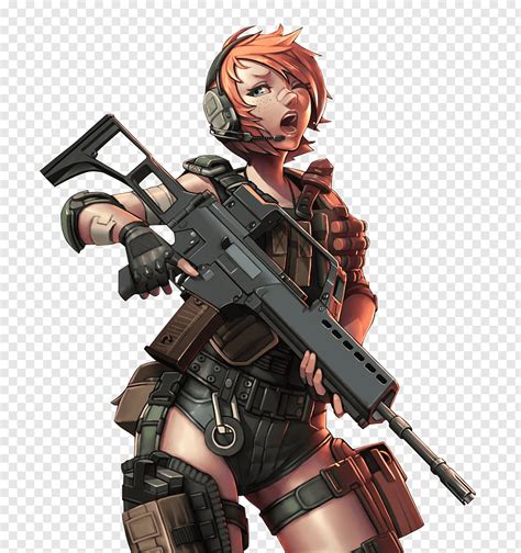 Soldier Woman Female Military Anime Soldier Png Pngwave