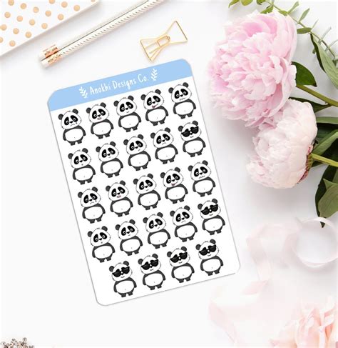 Excited To Share This Item From My Etsy Shop Panda Sticker Sheet