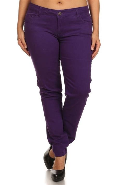 Jack David Womens Plus Size Stretchy Twill Jeans Mid Rise Premium