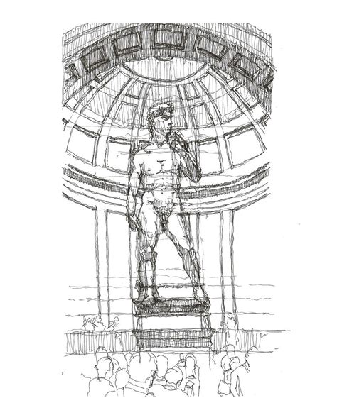 Statue Of David In 2020 Statue Giclee Print Sketches