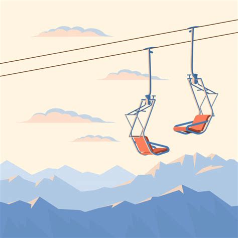 Ski Lift Illustrations Royalty Free Vector Graphics And Clip Art Istock