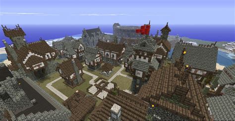 Big Medieval Town Of Enconia Minecraft Project Minecraft Medieval