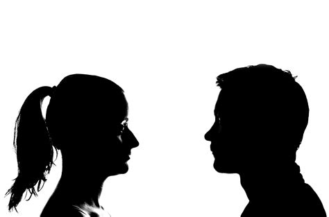 Silhouette Woman And Man Free Stock Photo Public Domain Pictures