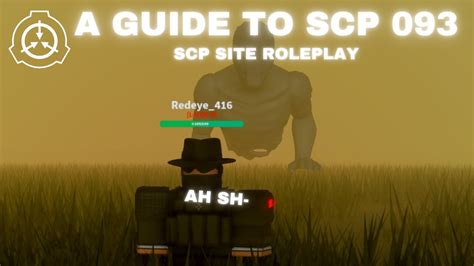A Guide To Scp 093 Scp Site Roleplay Youtube
