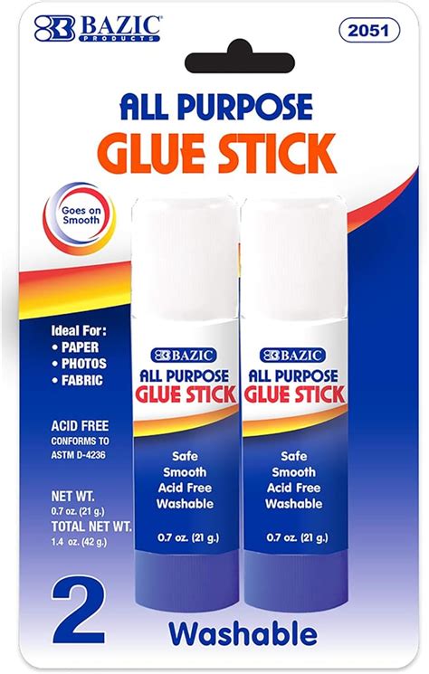 Bazic 21g07 Oz Premium Large Glue Stick Multi Purpose