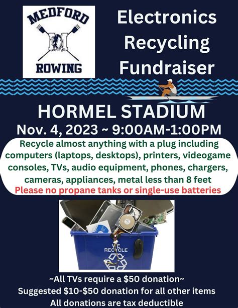 Electronics Recycling Day Nov 2023 Medford Rowing