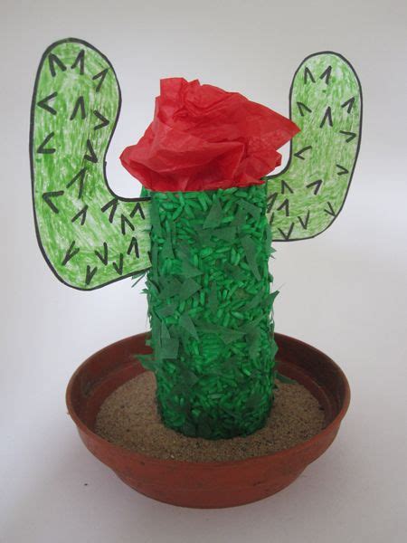 Tp Roll Cactus Craft Activity Bucket Cactus Craft Wild West Crafts
