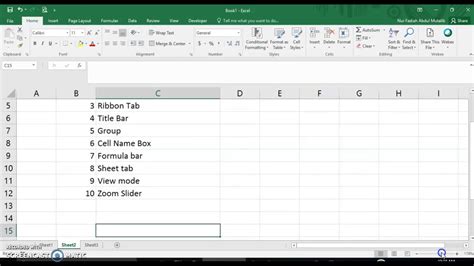 Basic Excel 10 Komponen Utama Mesti Tahu YouTube