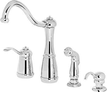 If your sink has 4 holes, you should choose a 4 hole faucet. Pfister T26-4NCC Marielle Single Handle 4-Hole Kitchen ...