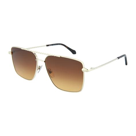 Men S Square Sunglasses V1 Gold Brown Brioni Touch Of Modern