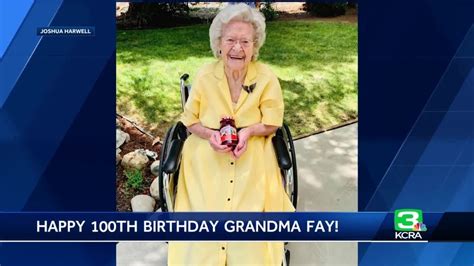 Sutter County Grandmother Celebrates 100th Birthday With Parade Youtube