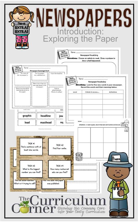 Printable newspaper articles for kids janiematson club. Newspapers: Part 1 Exploring the Paper - The Curriculum ...