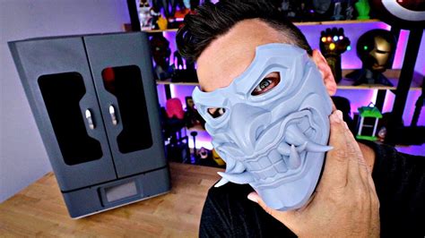 3d Printed Resin Mask Phrozen Transform Redhood Oni Cyberpunk