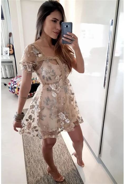 Vestido nude 63 modelos espetaculares para você usar e arrasar