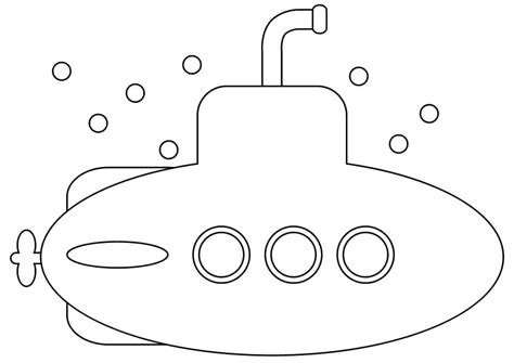 Dibujos de Submarino Fácil para Colorear para Colorear Pintar e Imprimir Dibujos Online Com