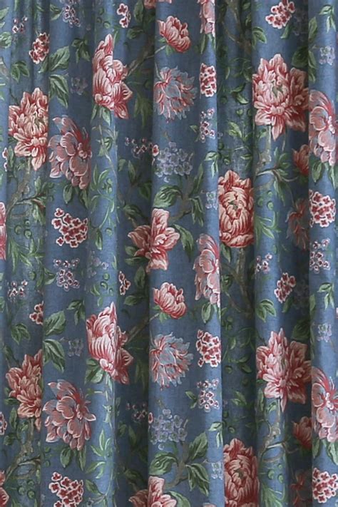Buy Laura Ashley Blue Tapestry Floral Pencil Pleat Curtains From Next