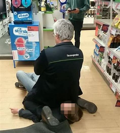 co op worker sits on thief s face in stroud resembling sex position metro news