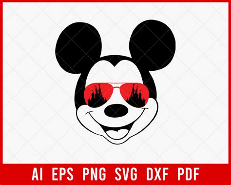 Mickey Mouse Head Outline Disney Svg Creative Design Maker