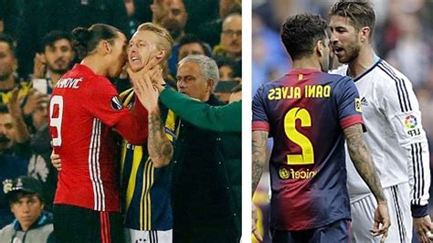 Best Brawl Fight And Angry Moments In Football Ft Sergio Ramos Vs