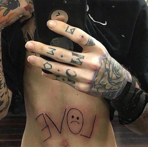 Hellboy Tattoo Lil Peep Tattoos Lil Peep Live Forever Lil Peep