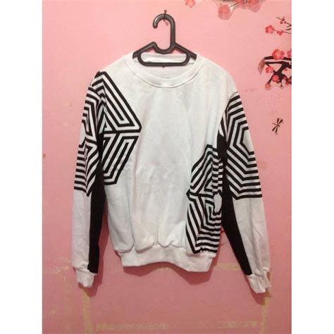Ready Stock Sweater Tlp Exo Lengan Panjang 02 Harga Rp 130000 Bahan Cotton Fleece Size