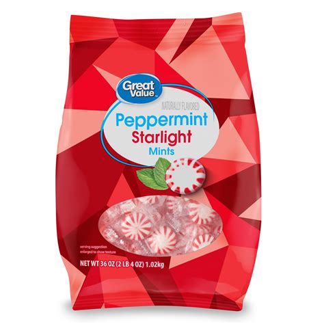 Great Value Peppermint Starlight Mints Hard Candy 36 Oz