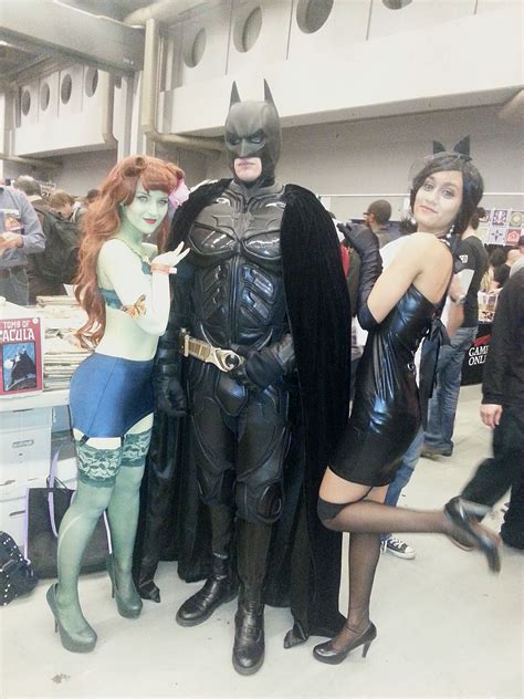 Comic Con Montréal 2014 Cosplay Batman Batwill And Poison Ivy And