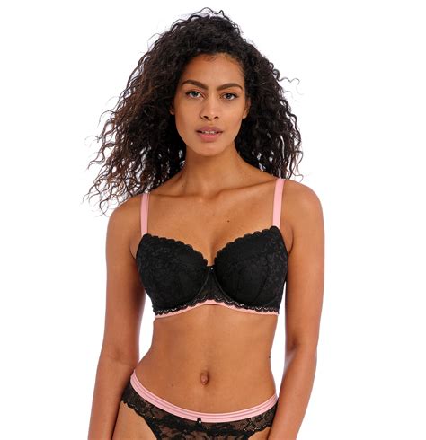 Freya Off Beat Padded Half Cup Black Sugar And Spice Lingerie