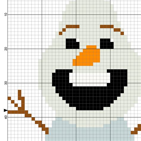 Charts Club Members Only Olaf The Snowman Cross Stitch Pattern Daily