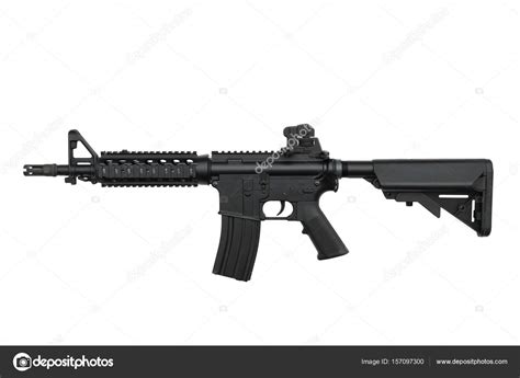 Us Army Weapon M4a1 Carbine Isolated On White Background Special