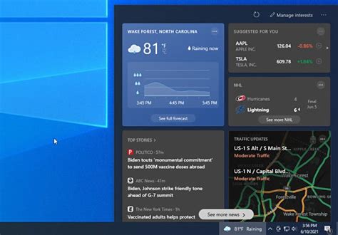 Så Här Konfigurerar Du Windows 10 S Weather And News Taskbar Widget