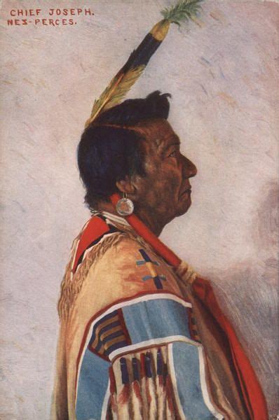 Chief Joseph Nez Perces Painting Of Chief Joseph Painting