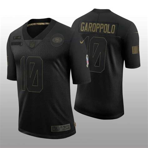 Jimmy Garoppolo Jersey 49ers Limited 2020 Salute To Service Black In 2022 Salute To Service