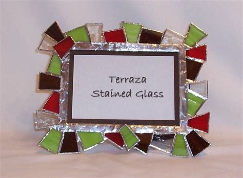 The first picture is of the front hallway window, it is 46w x 107h. Custom Chunky Stained Glass Picture Frame - Candy Apple (F ...