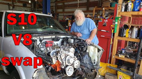 How To Swap A Sbc V8 Into A Chevy S10 Part 2 Mounting The Engine And