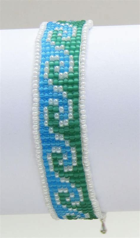 Ocean Wave Bead Loom Bracelet Etsy Artofit