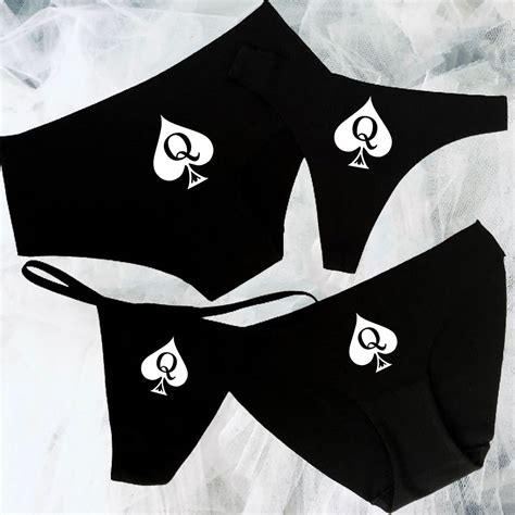 Spades Queen Qos Panties Custom Bbc String Thong Bikini Etsy