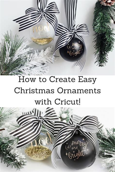 See more ideas about christmas crafts, cricut, christmas diy. Creating Easy Christmas Ornaments with Cricut ...