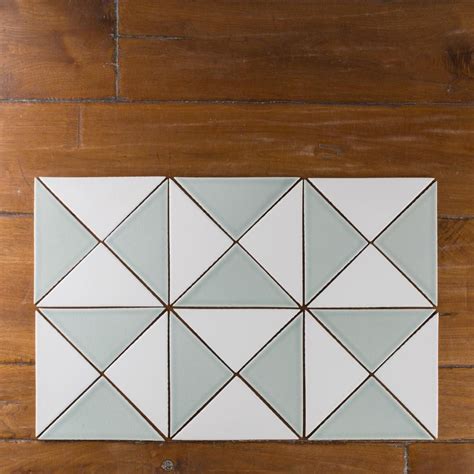 Triangle Tiles Look Great In Both A Randomized Or An Organized Pattern