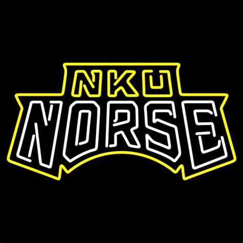 Custom Northern Kentucky Norse Wordmark Pres Logo Ncaa Neon Sign Neon