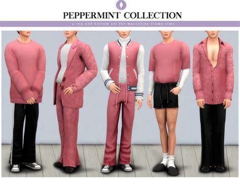 Peppermint Collection Nucrests On Patreon Sims 4 Male Clothes Sims