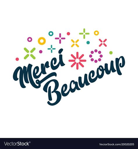 Merci Beaucoup French Thank You Greeting Card With Confetti Download A